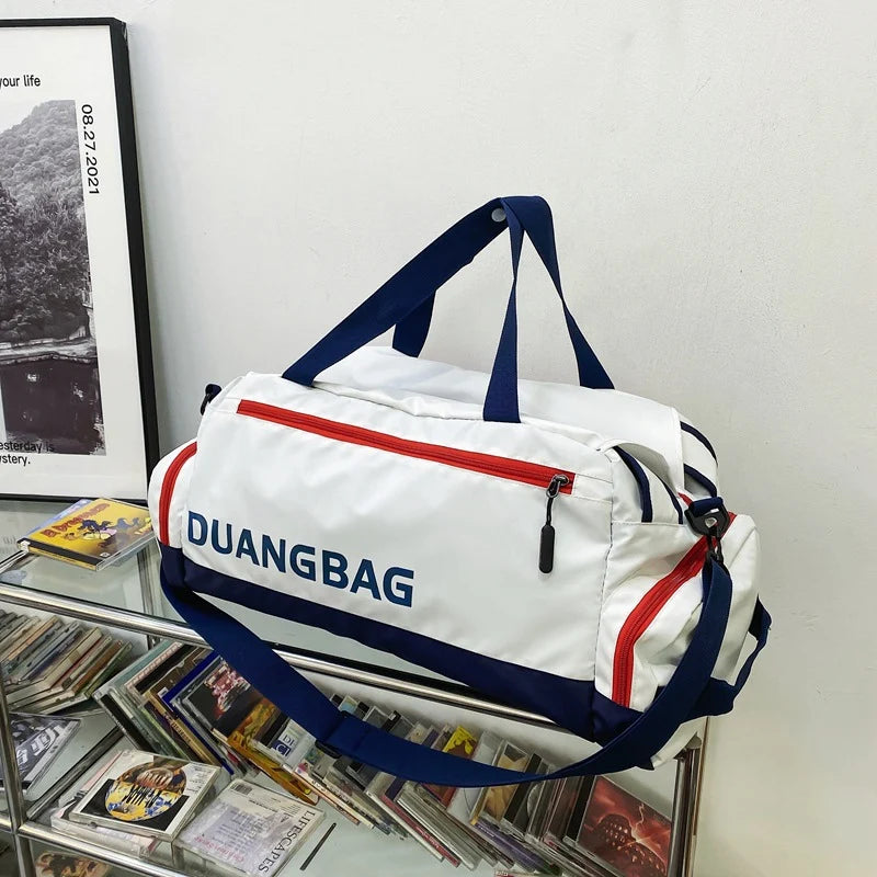 Duffel Bag Large Capacity Multi-Compartment Water-Resistant Fabric