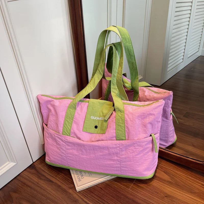 Duffel Bag Large Capacity & Multiple Pockets Adjustable Handles