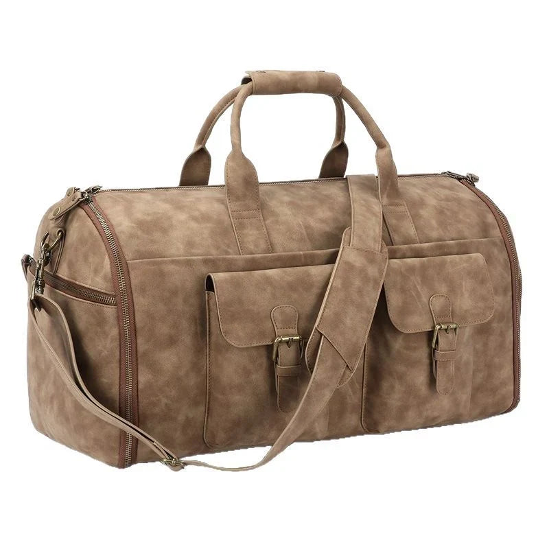 Duffel Bag Large Capacity Multiple Pockets Detachable Shoulder Strap