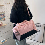 Duffel Bag Large Capacity Multiple Pockets & Removable Strap