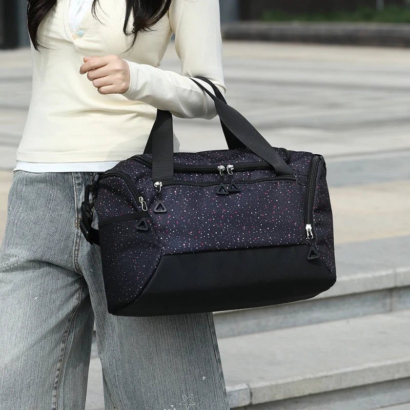 Duffel Bag Large Capacity Multiple Pockets & Removable Strap
