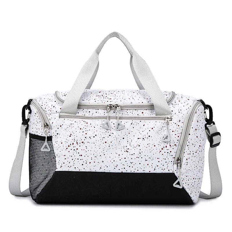 Duffel Bag Large Capacity Multiple Pockets & Removable Strap