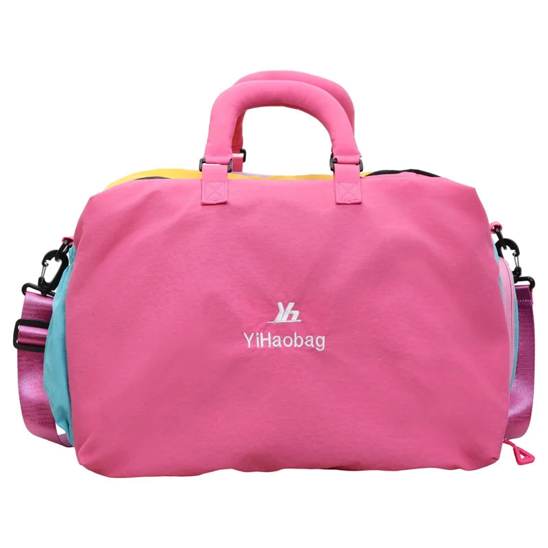 Duffel Bag Large Capacity Water-Resistant Dual Handles & Removable Strap