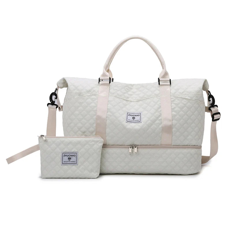Duffel Bag Large Capacity Water-Resistant Zippered Pocket