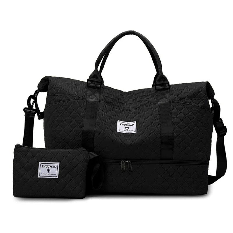 Duffel Bag Large Capacity Water-Resistant Zippered Pocket