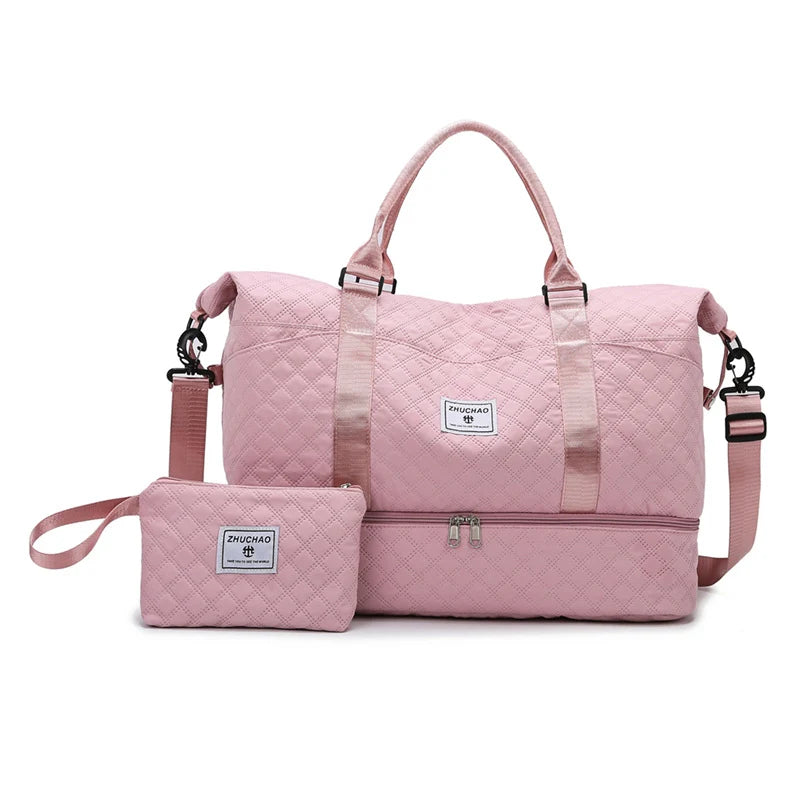Duffel Bag Large Capacity Water-Resistant Zippered Pocket