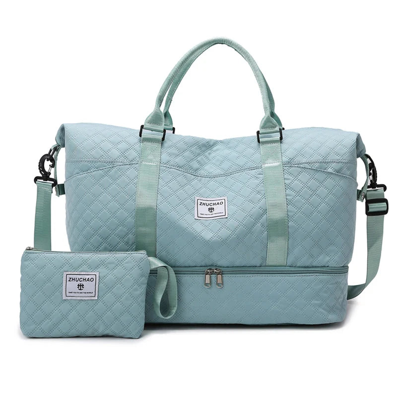 Duffel Bag Large Capacity Water-Resistant Zippered Pocket