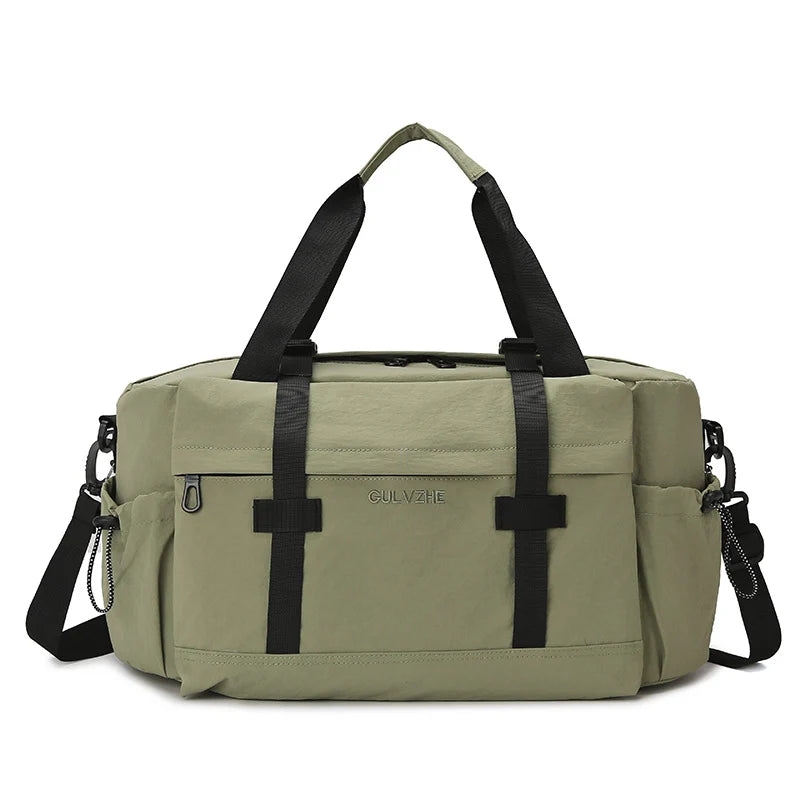 Duffel Bag Large Capacity Wear-Resistant Fabric & Multiple Pockets