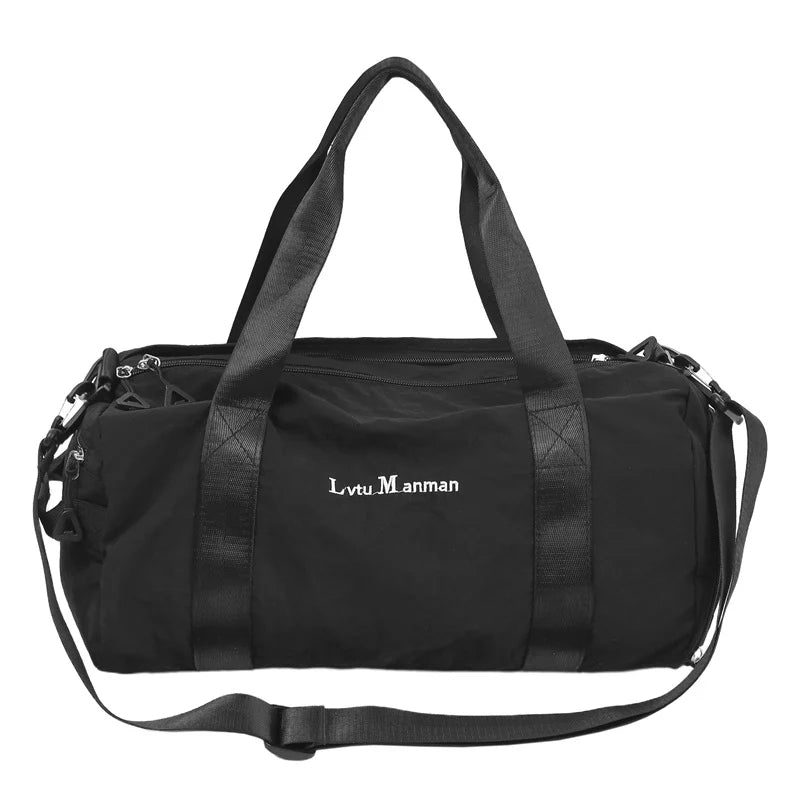 Duffel Bag Lightweight Durable Fabric Multiple Compartments & Detachable Strap