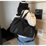 Duffel Bag Lightweight Spacious Zippered Pockets & Adjustable Strap