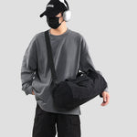Duffel Bag Lightweight Water-Resistant Padded Handles & Adjustable Strap