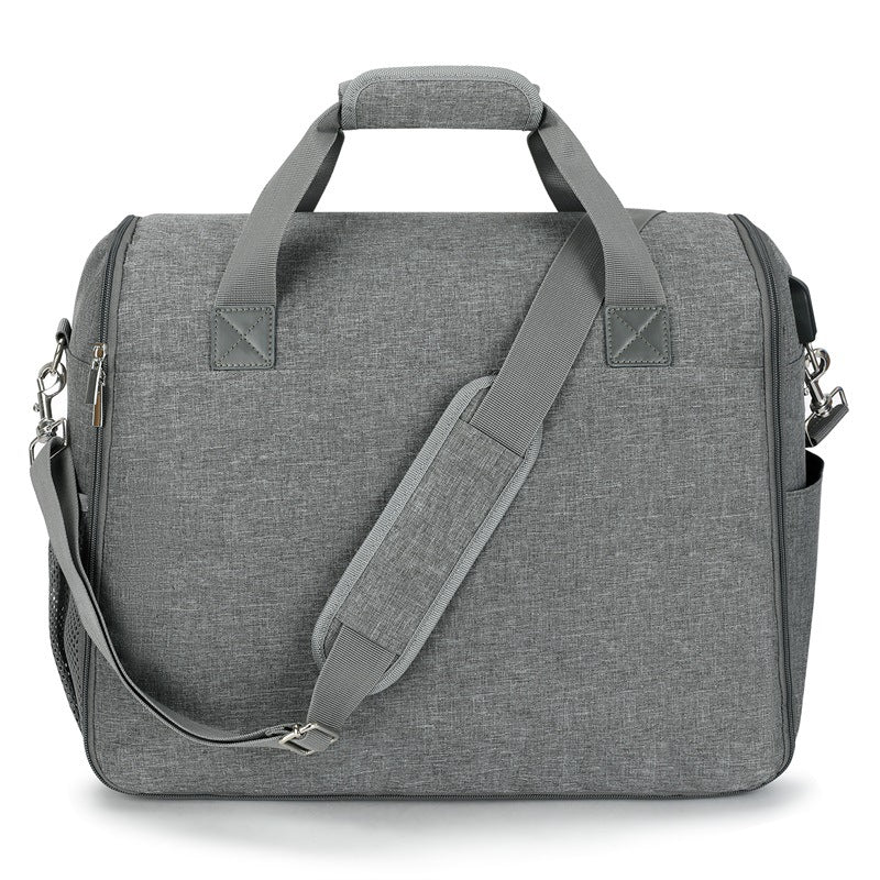 Duffel Bag Multi-Compartment Organizer Water-Resistant Removable Shoulder Strap