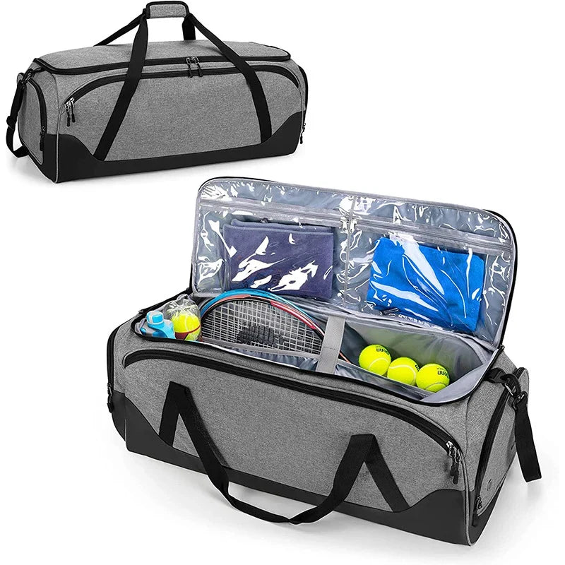 Duffel Bag Multi-Compartment Weather-Resistant Padded Shoulder Strap