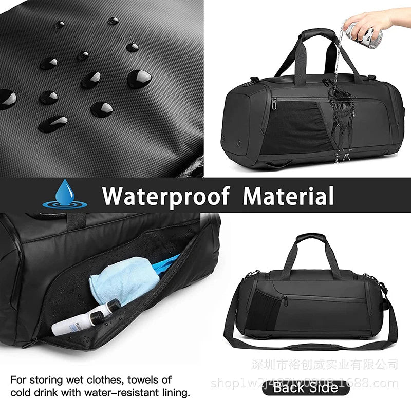 Duffel Bag Multi-Compartment Weather-Resistant & Padded Straps