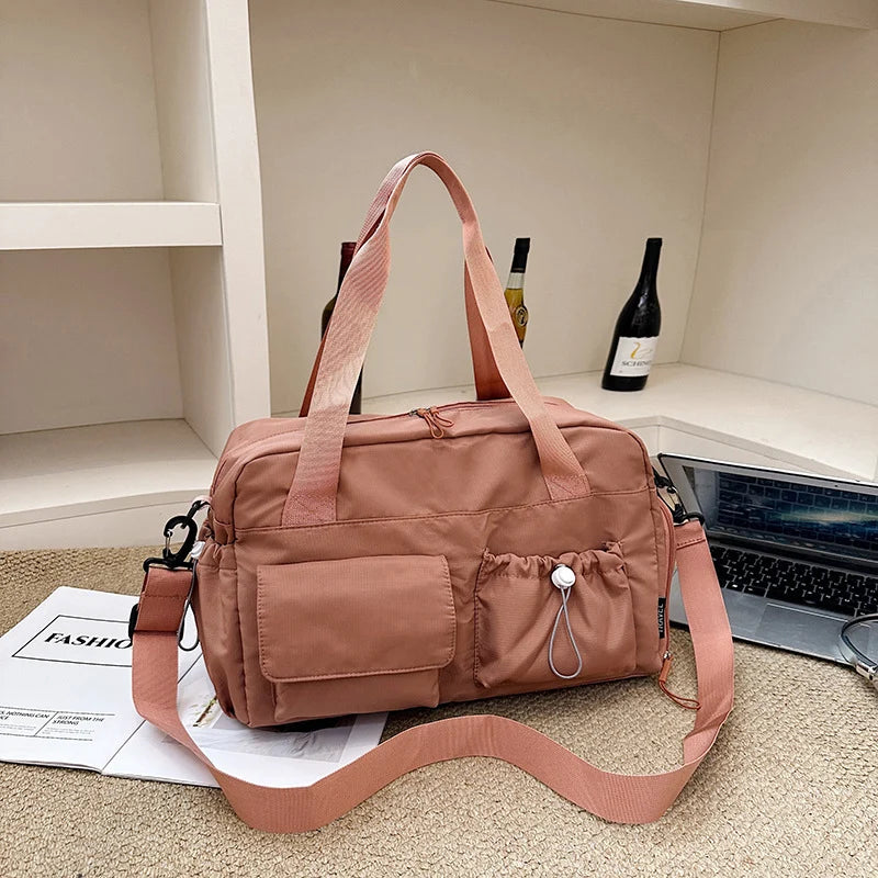 Duffel Bag Multi-Pocket Adjustable Strap & Sturdy Handles