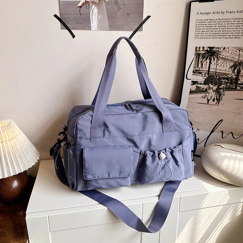 Duffel Bag Multi-Pocket Adjustable Strap & Sturdy Handles