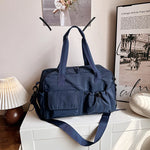 Duffel Bag Multi-Pocket Adjustable Strap & Sturdy Handles