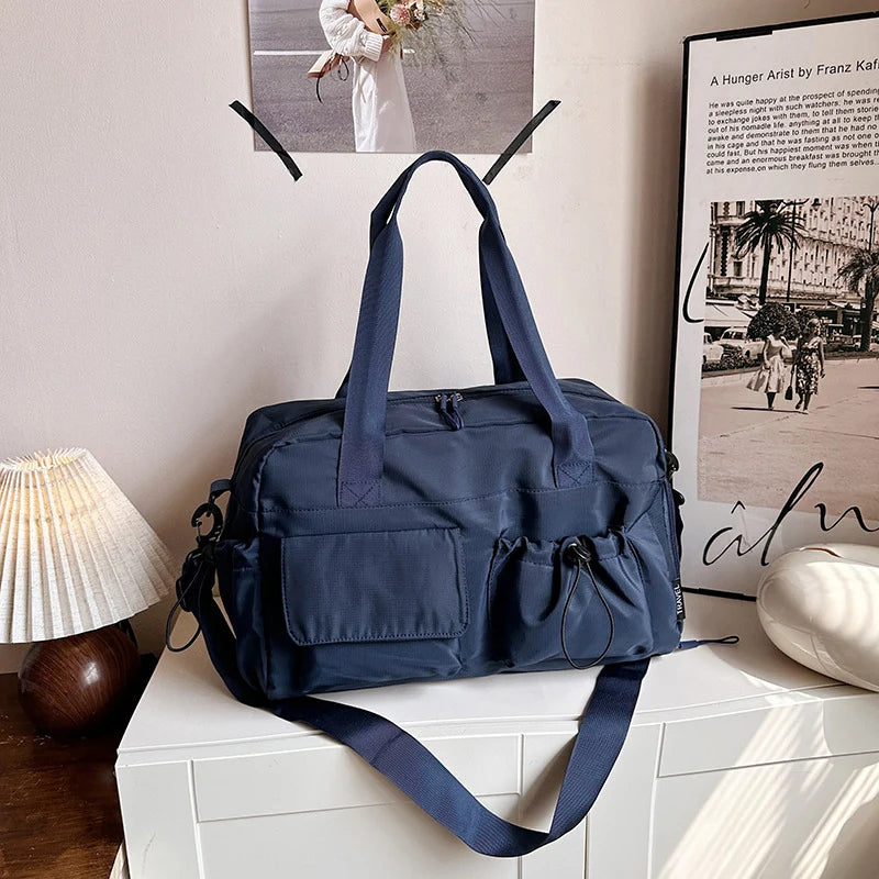 Duffel Bag Multi-Pocket Adjustable Strap & Sturdy Handles