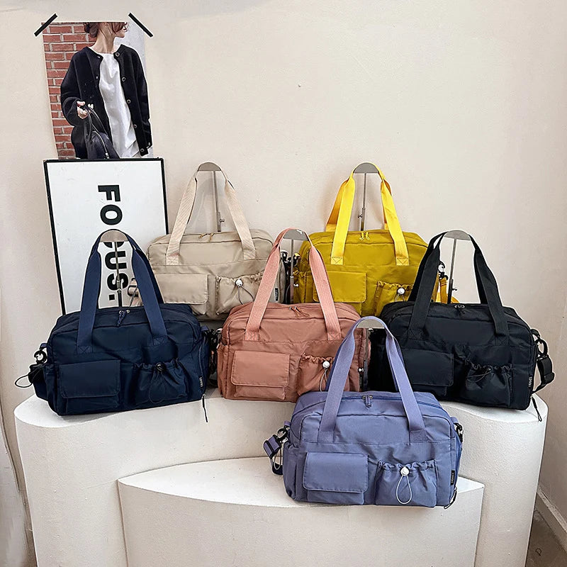 Duffel Bag Multi-Pocket Adjustable Strap & Sturdy Handles
