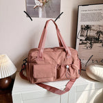 Duffel Bag Multi-Pocket Adjustable Strap & Sturdy Handles