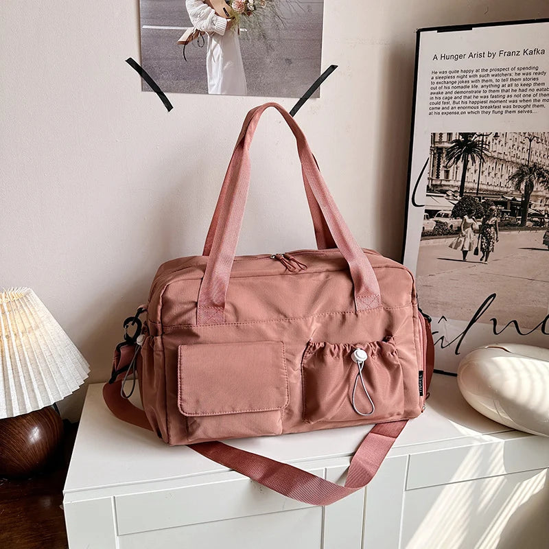 Duffel Bag Multi-Pocket Adjustable Strap & Sturdy Handles