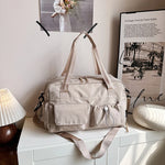 Duffel Bag Multi-Pocket Adjustable Strap & Sturdy Handles