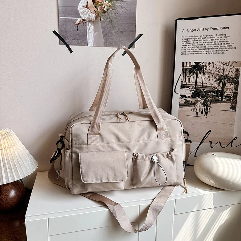 Duffel Bag Multi-Pocket Adjustable Strap & Sturdy Handles