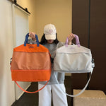 Duffel Bag Multi-Pocket Durable Fabric & Adjustable Straps