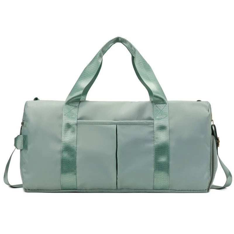 Duffel Bag Multi-Pocket & Shoe Compartment Water-Resistant Fabric