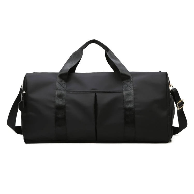 Duffel Bag Multi-Pocket & Shoe Compartment Water-Resistant Fabric