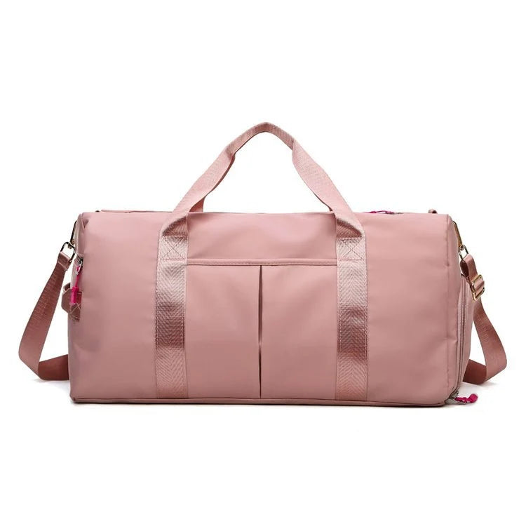 Duffel Bag Multi-Pocket & Shoe Compartment Water-Resistant Fabric