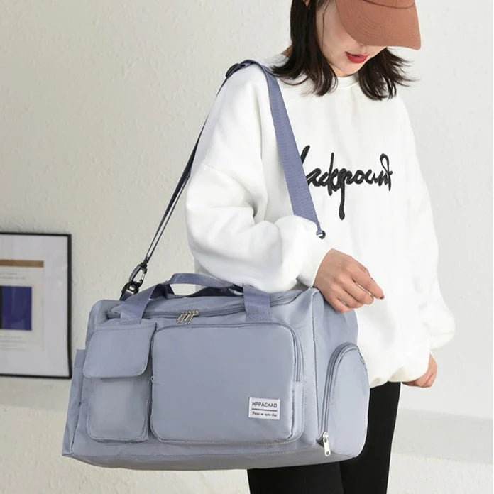 Duffel Bag Multi-Pocket Water-Resistant Adjustable Straps
