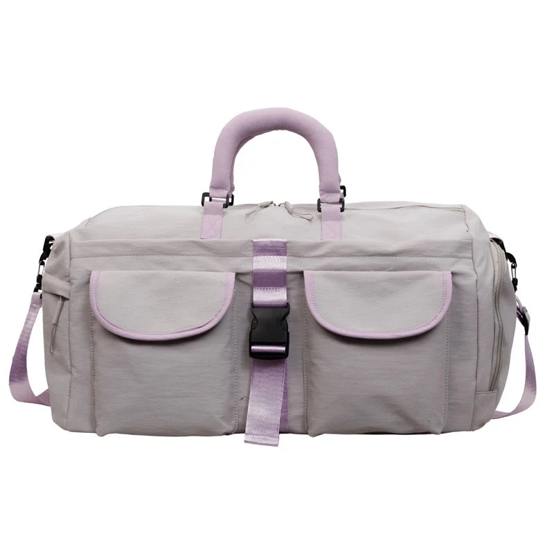 Duffel Bag Multi-Pocket Water-Resistant Padded Handles & Detachable Strap