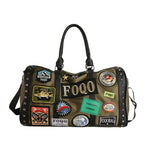 Duffel Bag Patchwork Spacious Detachable Shoulder Strap