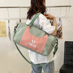 Duffel Bag Recycled Fabric Multiple Compartments & Padded Handles