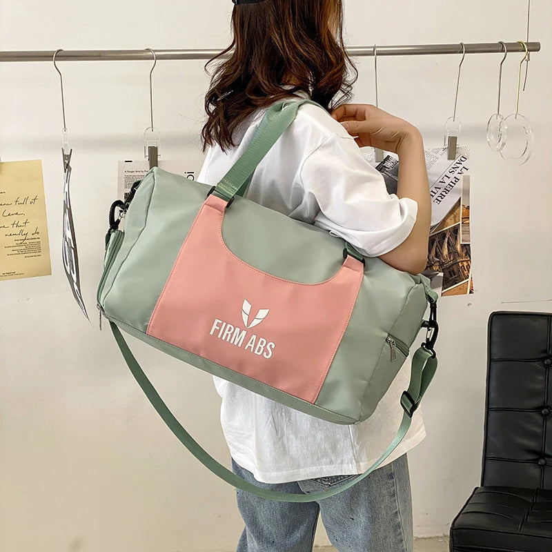 Duffel Bag Recycled Fabric Multiple Compartments & Padded Handles
