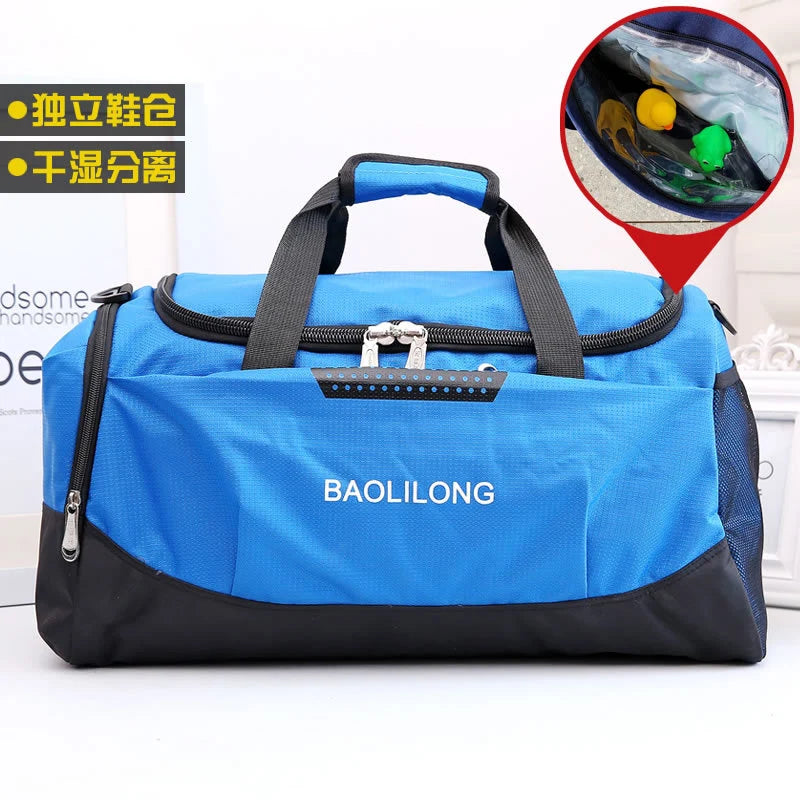 Duffel Bag Separate Shoe Compartment Durable Fabric