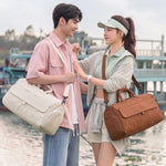 Duffel Bag Spacious Durable Fabric Multiple Pockets Detachable Strap