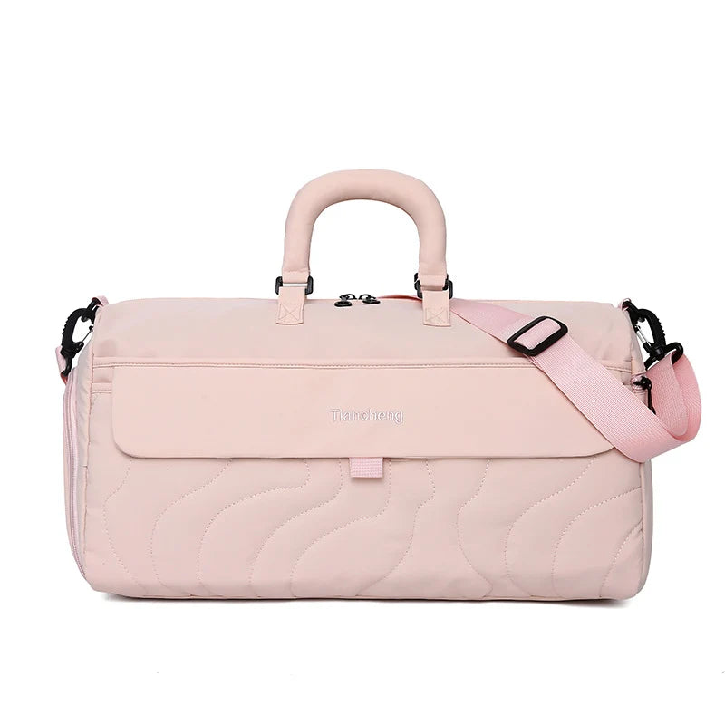 Duffel Bag Spacious Durable Fabric Multiple Pockets Detachable Strap