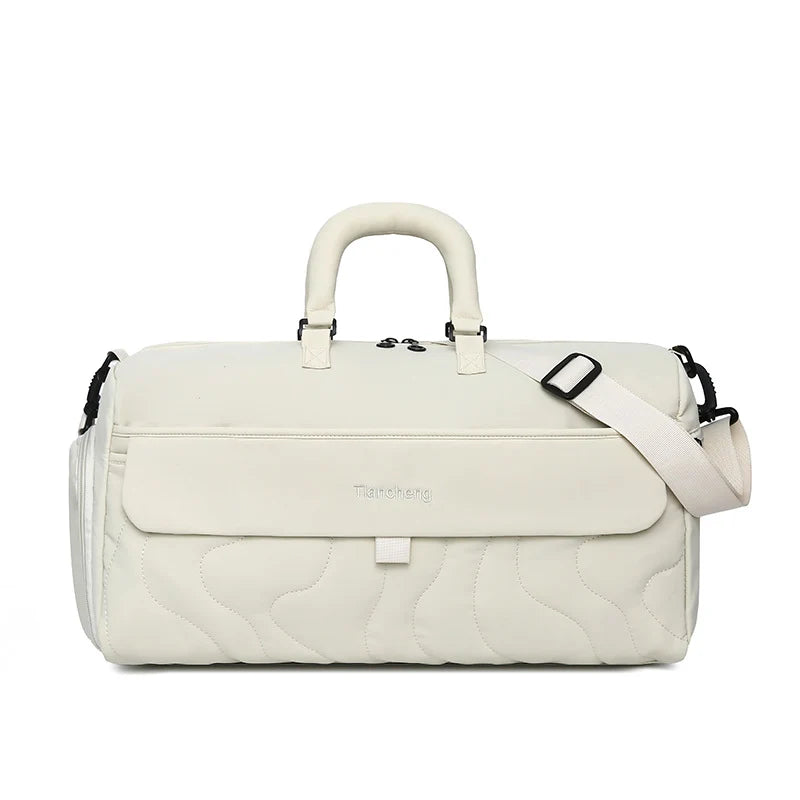 Duffel Bag Spacious Durable Fabric Multiple Pockets Detachable Strap