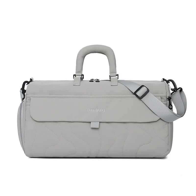 Duffel Bag Spacious Durable Fabric Multiple Pockets Detachable Strap