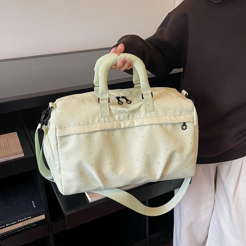 Duffel Bag Spacious Multi-Pocket Removable Shoulder Strap