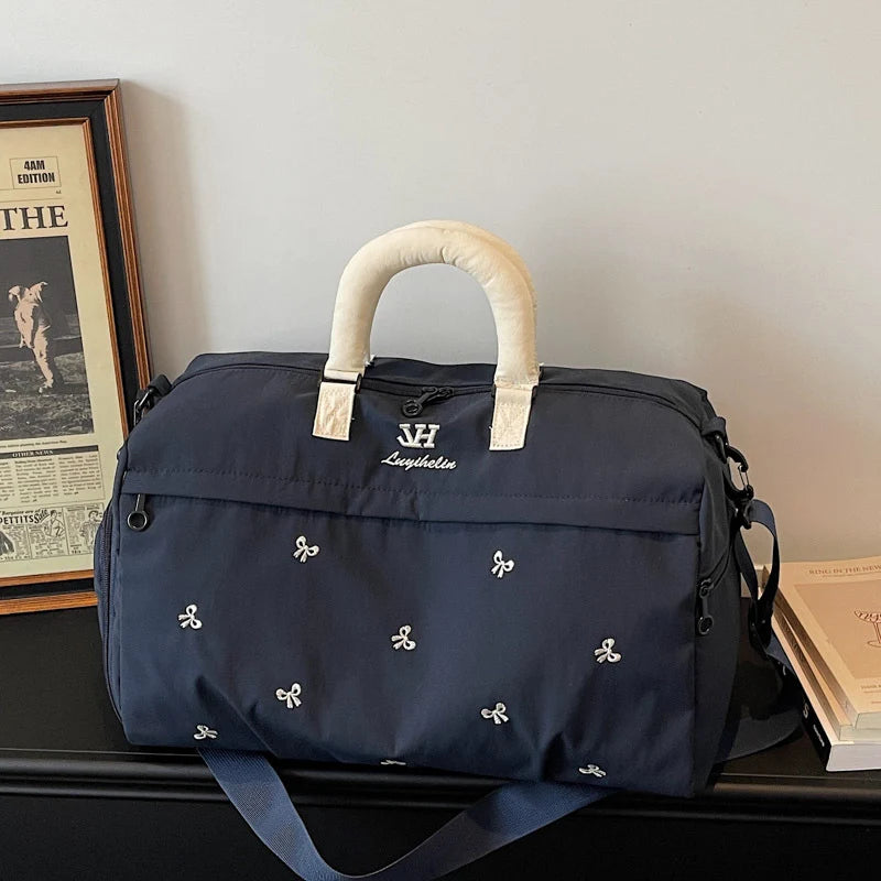 Duffel Bag Spacious Multiple Pockets Padded Shoulder Strap