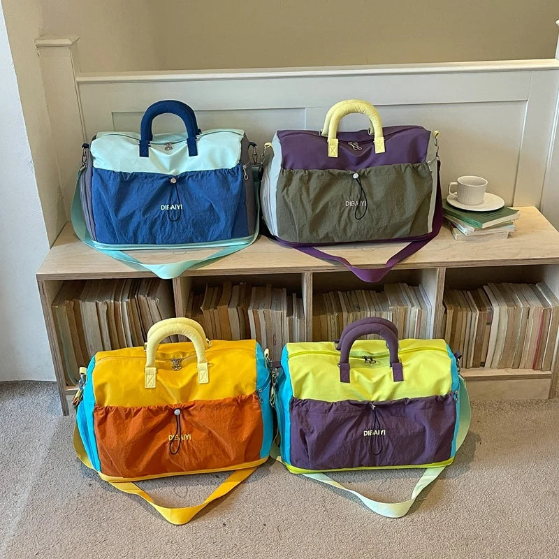 Duffel Bag Spacious Water-Resistant Padded Handles & Adjustable Strap
