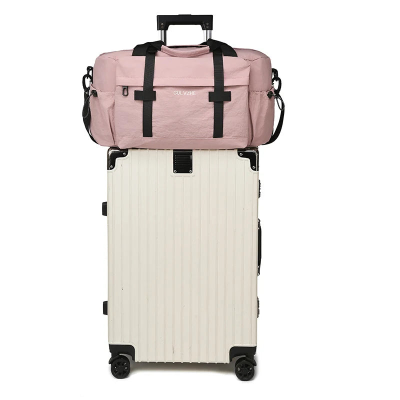 Duffel Bag Spacious Water-Resistant Padded Handles & Adjustable Strap