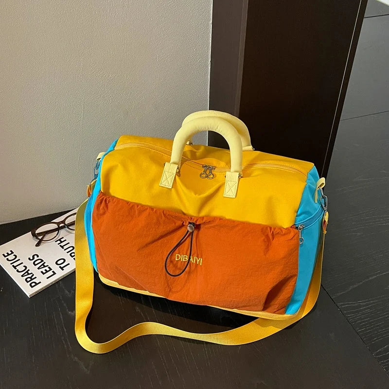 Duffel Bag Spacious Water-Resistant Padded Handles & Adjustable Strap