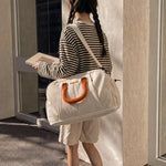 Duffel Bag Spacious Water-Resistant Padded Handles & Detachable Strap