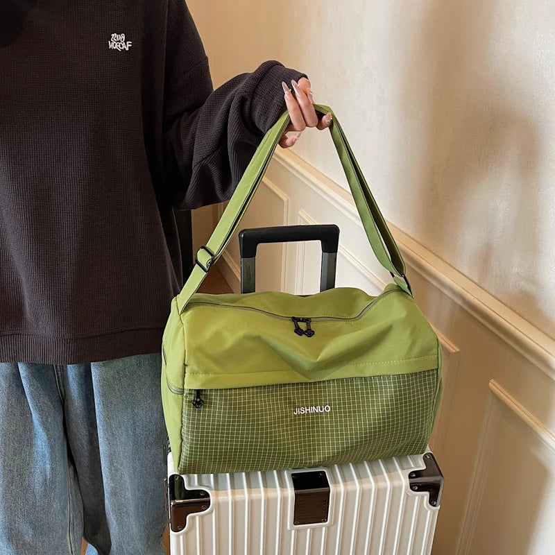 Duffel Bag Spacious Water-Resistant Shoulder Strap & Top Handles