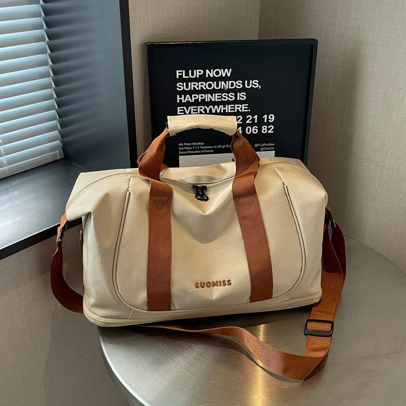 Duffel Bag Spacious Weather-Resistant Dual Handles & Detachable Strap