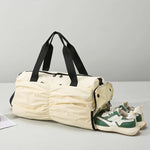 Duffel Bag Tear-Resistant Fabric Dual Handles & Multiple Pockets